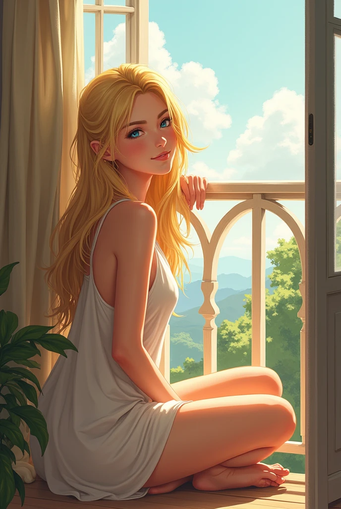 full shot body,(extremely detailed ((full body)) photograph of a beautiful young woman), (intricate beautiful (short) light ash blonde messy hair), casual clothing, professional majestic oil painting by Ed Blinkey, Atey Ghailan, Studio Ghibli, by Jeremy Mann, Greg Manchess, Antonio Moro, trending on ArtStation, trending on CGSociety, Intricate, High Detail, Sharp focus, dramatic, photorealistic painting art by midjourney and greg rutkowski