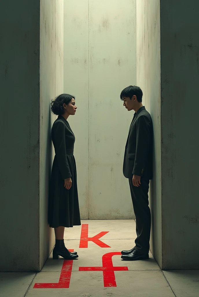 
black hair, Surrealism, Surrealism, 8k, super detail, UHD, masterpiece, accurate, anatomically correct, textured skin, super detail, high details, high quality, award winning, best quality, highres
"A dramatic scene showing a couple arguing in a dimly lit room, with one person looking guilty and the other looking heartbroken. In the background, a shadowy figure can be seen leaving through a doorway, suggesting betrayal."