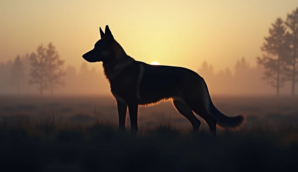 Dog silhouette