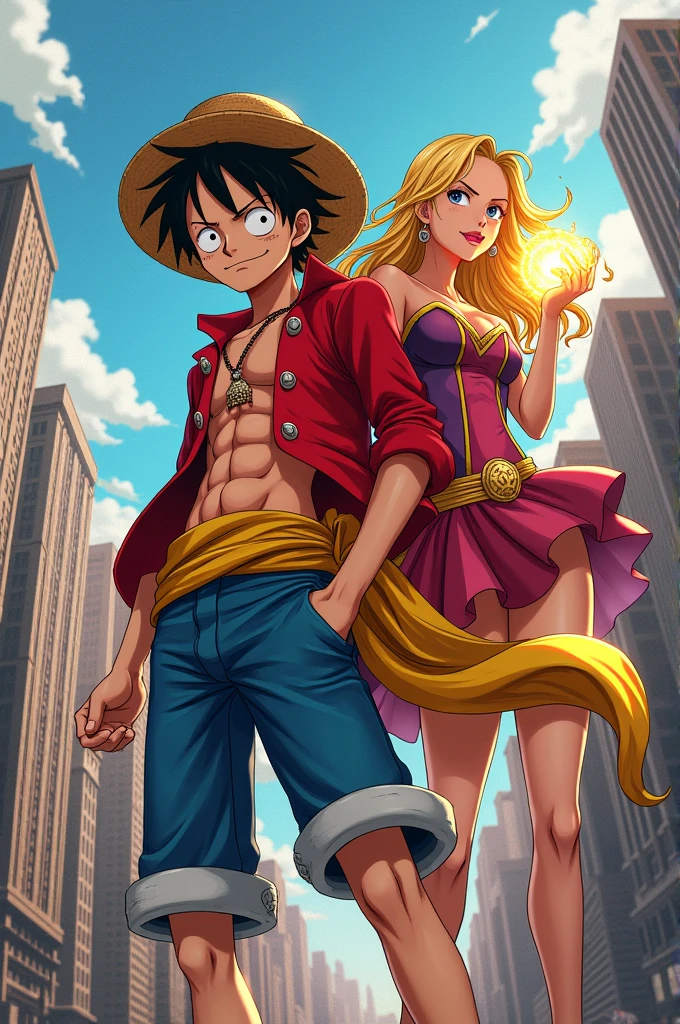 Luffy y boa hancocok boda
