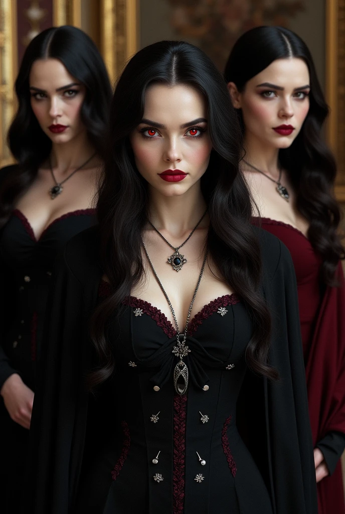 Masterpiece, 1 Yennefer of Vengerberg, intricately detailed background, (UHD, 8K wallpaper, High resolution), Cinematic lighting, award-winning, extremely detailed skin, extra detailed face, high detail eyes, silky (crimson) outfit, photo-realistic, Zeiss 85 mm F/1.4, by Ellen von Unwerth
