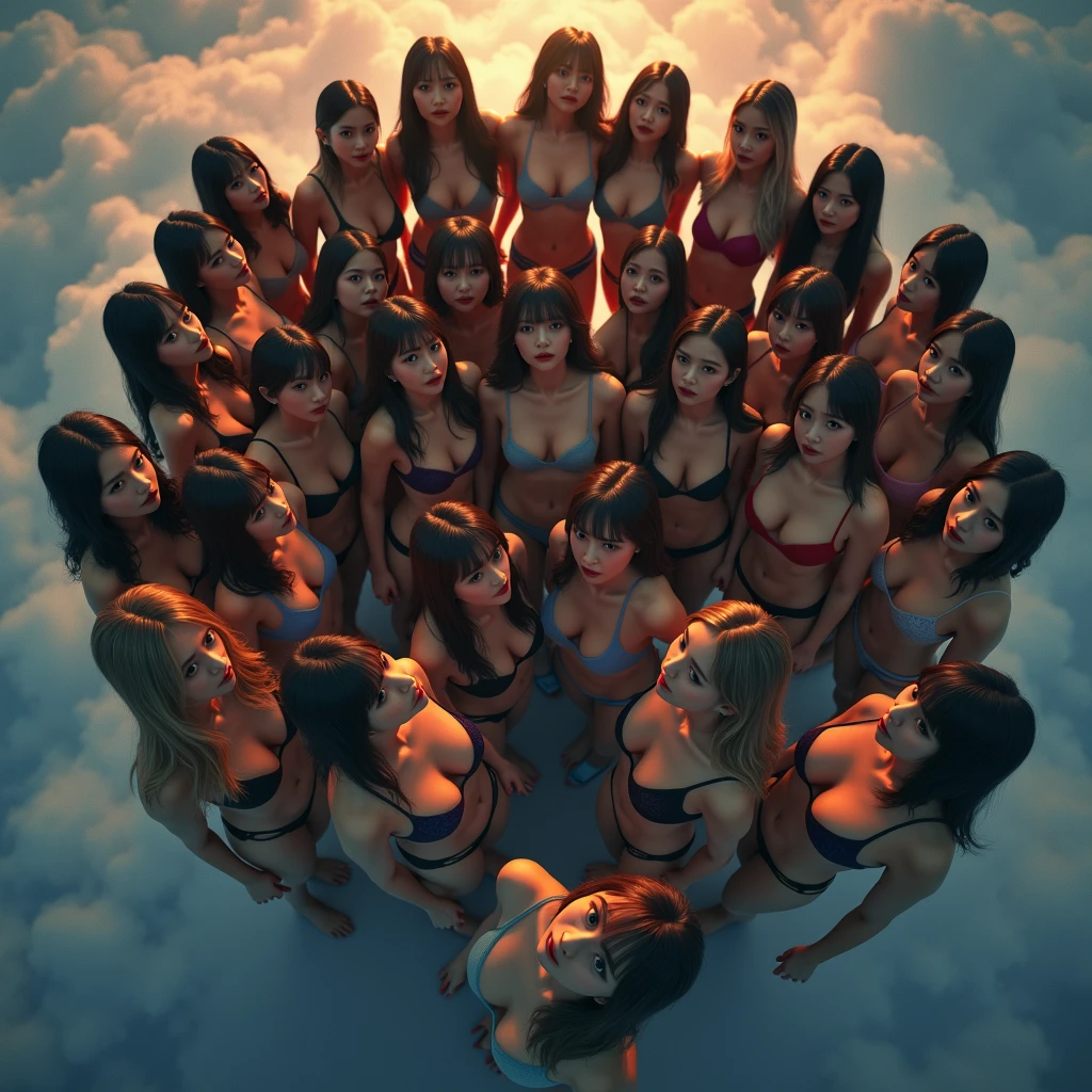 (White and vivid colors, Acutance, exposed:1.28),(nipple:-1), (Upward composition, Thongs:1.2), surfer girls (Flying, Jumping High:1.5), ((face variations)), { Navel | pretty Ass | Delicate lace knitted wear | (morning glowing) }, { Glistening tanline | oiled ivory skin | Childish | Overflowing | Biomechanical HUGE and HEAVY boob }, (portrayed in the best quality and high resolution, ultra-detailed, realistic and (photorealistic:1.37) with a touch of rawness). { Volumetric ((back lighting)) | concept art | enhancing the overall visual impact }. { Whole Body proportions and all limbs are anatomically accurate | ((Gigantic Overflowing sideboob:1.25)) | (:d) | (Different types of hair colors) } .