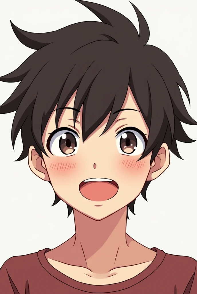 score_9, score_8_up, score_7_up, source_anime, highly detailed,skinny, handa shinichi, brown hair, brown eyes,slender,glaring, male focus,upper body, nipple tweak, grabbing from behind, interracial, nude, 2boys, standing, hands up,nude,heavy breathing, sweat, nose blush drooling,open mouth,orgasm,embarrassed, faceless male,motion lines, speed lines,