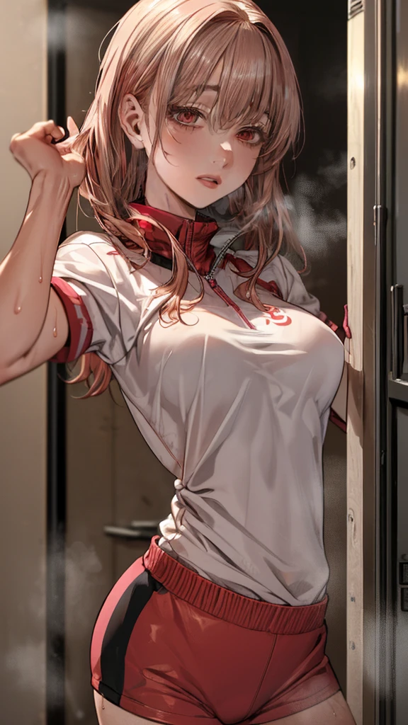 Anime, (destroyed town, collapsed hospital), 2 girls, brown hair, brown eyes, medium breasts, sideboob, wearing nurse uniform, (torn clothes), no bra, bottomless, show off pussy, disdain, contemptuous, disgust, scared, skyporn, on the observation platform, Nipple Tweaking, Areola,big areolae, puffy niples, nipples through, ((best quality)), spread pussy, sexual fluid, pussy juice, gleaming skin, drooling, dirty skin, cry
