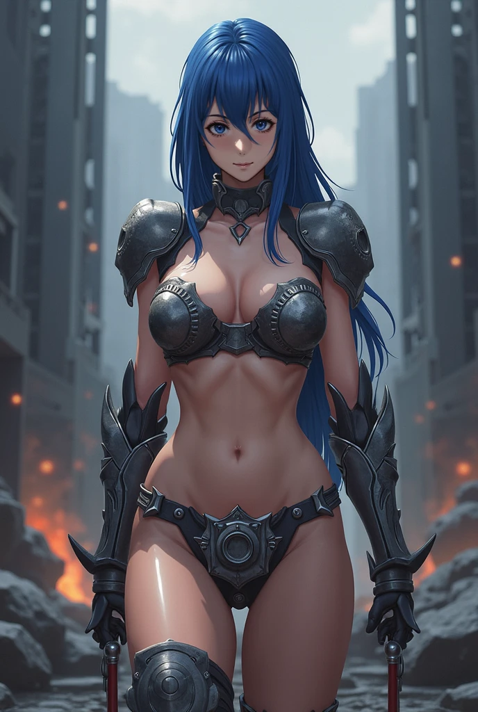 score_9, score_8_up, score_7_up, score_6_up, BREAK, Felicia, tanned skin, blue hair, Green eyes, (White cat tail), Full body, White fur lines in the body, (((sexy heavy metal armor))), ashamed, blushes, excited, horny, thicc, hight details, busty, happy, cute face, big teeth smile, fangs, ((battle moves, in a cave, sparks, Magic aura particles, Claws, hand with claws, standing fight pose)).