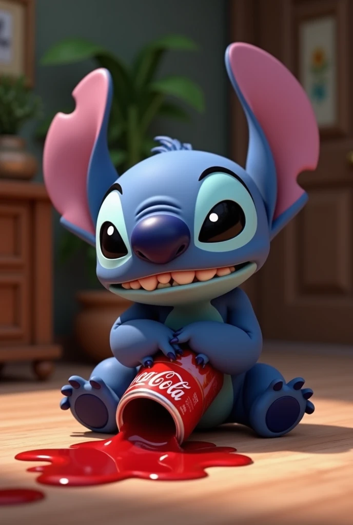 Stuff a hot dog into a realistic Stitch costume