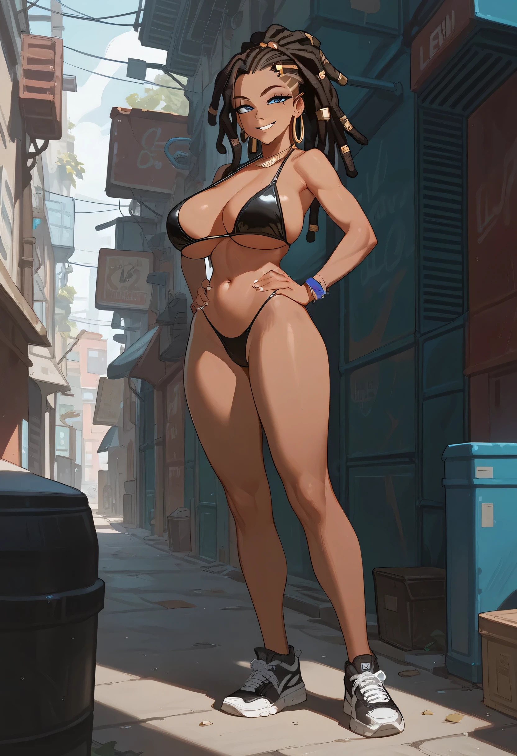 (high resolution, The pixels are perfect, luxurious illustration), (hyper qualit, Masterpiece, Ethereal: 1.4),(((areola slip:1.4))),(((Hair covering breasts))),(((Bare shoulders:1.4))),stripper,(Black lace panties),((( pole dancing))),in the night club, be on stage,(upside-down, ) ((Carmelto)),a mature female,Black areola,female public hair,(((nacked hip))),wetted skin, Armpit hairy,(((A MILF: 1.4))), (Curvy:1.35),((((Dark skin)))),long whitr hair,Curvy physique, Fitness model, Thick body,((Sexual suggestiveness)),Seductive smile,high-heels