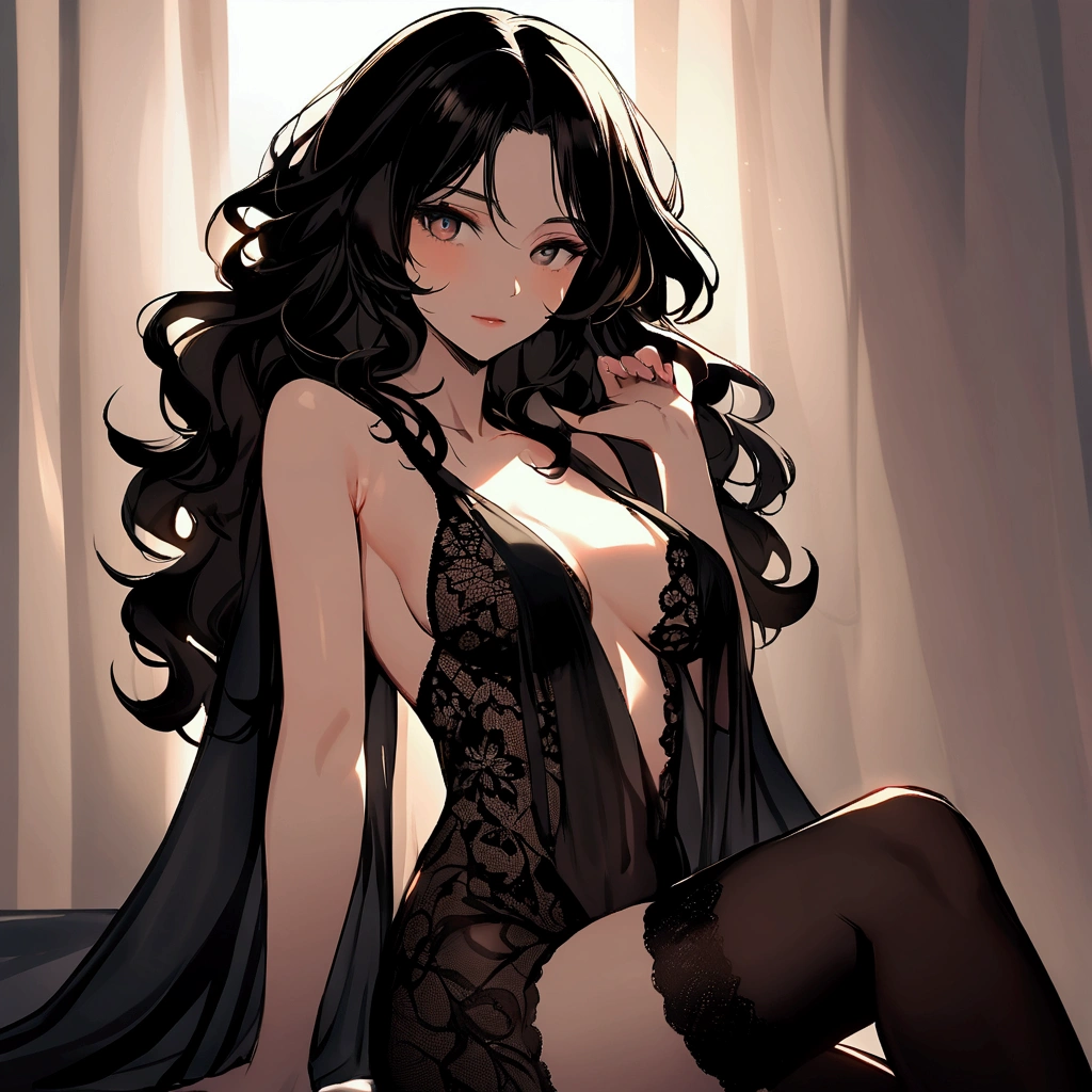 best quality, masterpiece, solo, beautiful elegant high class mom, sweet smile, happy to see me, photogenic, attractive, romantic