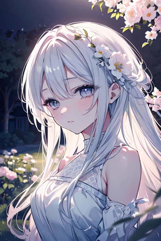 (Extremely detailed CG unity 8k wallpaper), (((Ultra-detailed))), ((Extremely detailed)), (((Best Illustration))), Best Illumination, Best Quality、masutepiece、((Extremely delicate and beautiful)), ((an Extremely delicate and beautiful男の子)), face perfect、Detailed eyes、Detailed face、Colorful, Lycoris radiata, (Manjuuzaka:1.1), Red flower garden, (((Colorful flowers))), ((1 boy, Solo)), {{finely detailed beautiful eyes and detailed face}}, deadpan, mournful smile, Long hair, (((White hair))), Light blue eyes, Empty eyes, Beautiful detailed eyes, Gentle, slender, Medium height black boot rack choker with light blue pendant)),  Sitting, Beautiful Boys, 年轻、manjyusaka,