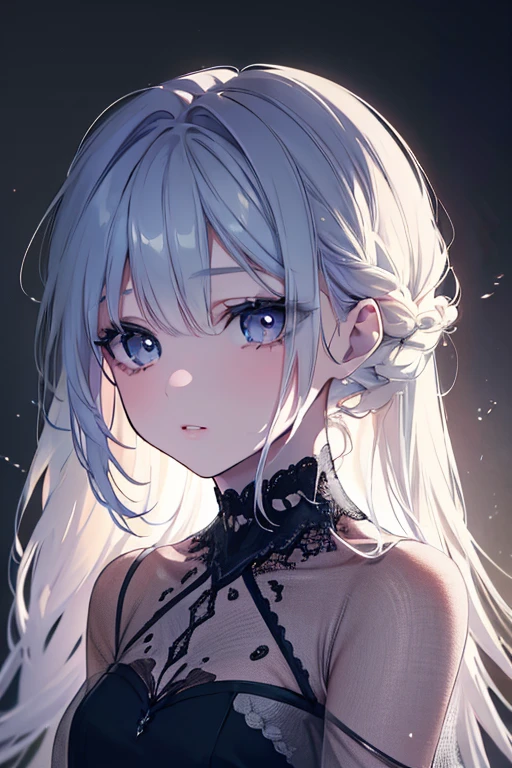 (best quality), (Super detailed), (Best Illustration), (masterpiece), score_9, score_8_up, score_7_up, (8k), (1woman), (black bra:1.2), (large breasts), {brown hair, (sideburns), (bob cut:1.3), curly hair, hairs between eyes, colored inner hair}, {(detailed eyes), twinkle(in the eyes), blue eyes}, blush, earring,
