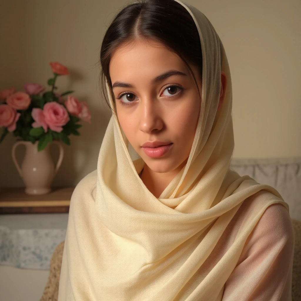 A beautiful, innocent, young muslim women. Dupatta