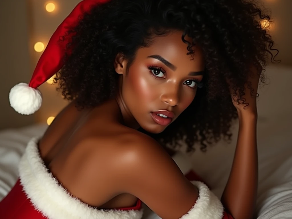 nsfw 3 naked girls, young body, young face, light skin Tanzanian girl, seductive smile, , naked, necklace, earrings, current fashion, pony tail, detailed facial details, perfect face, sharpness, trendy art, sharp facial details, neon hair highlights, santa hat, open legs, showing vagina, sofa, plaid skirt, mall, santa chair, sex with man, fucking man, sitting on small penis, glamour makeup.
