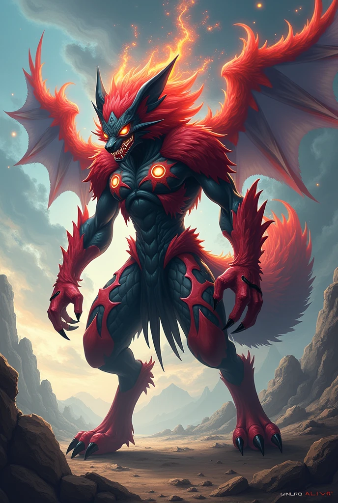 POV, kemono, correct anatomy, furry, furrie, (((a den (dragon wolf hybrid), male, black coat with red details on the arms legs and ears, wolf snout, one blue eye and one red, cute, red horns, red chest scales, big wolf tail, dragon wings, voluminous red hair))). Naked body, lactation milk, draconic slit, draconic genitalia, erection, in bed, no muscles, sensual, seductive look, oily body, extremely detailed art, tesudo, flashy colors, professional photos, various angles, detailed scenery, hd, dark shadows, dark lighting, more seductive ambience, ultra 8k, HDR.