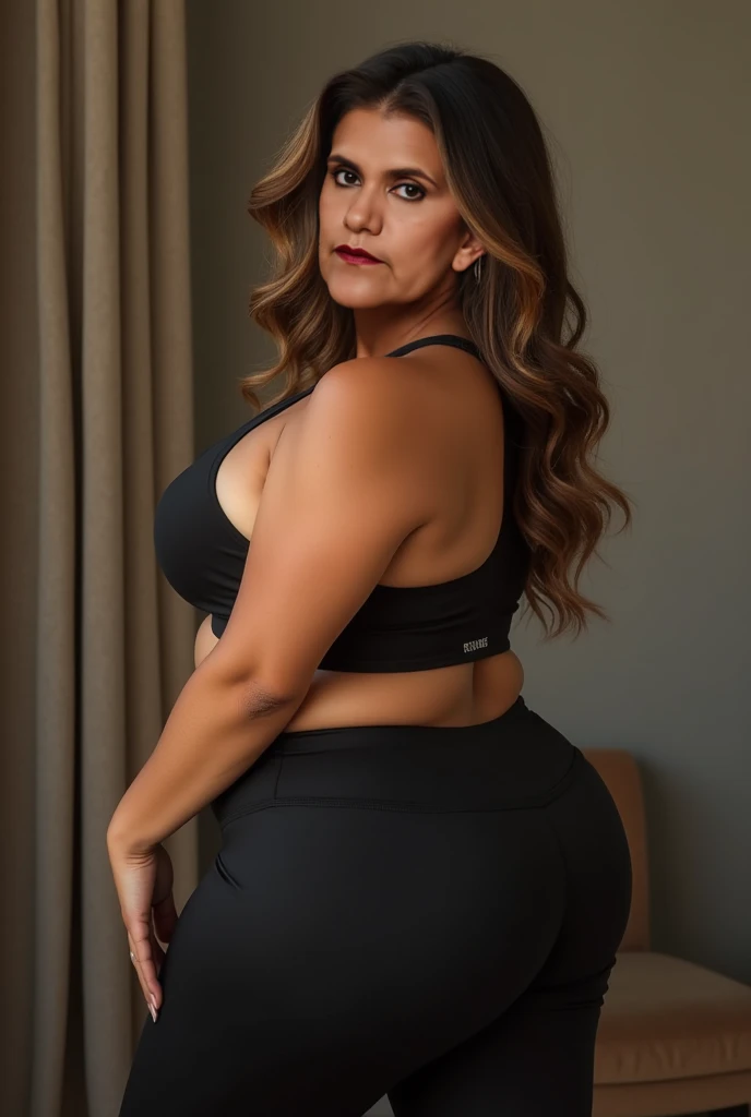  fofa de rosto perfeito, pele palida, estatura de 1,58 m, canelo longo preto, peitos grandes e perfeitos, bunda grande e perfeita, muita pouca roupa