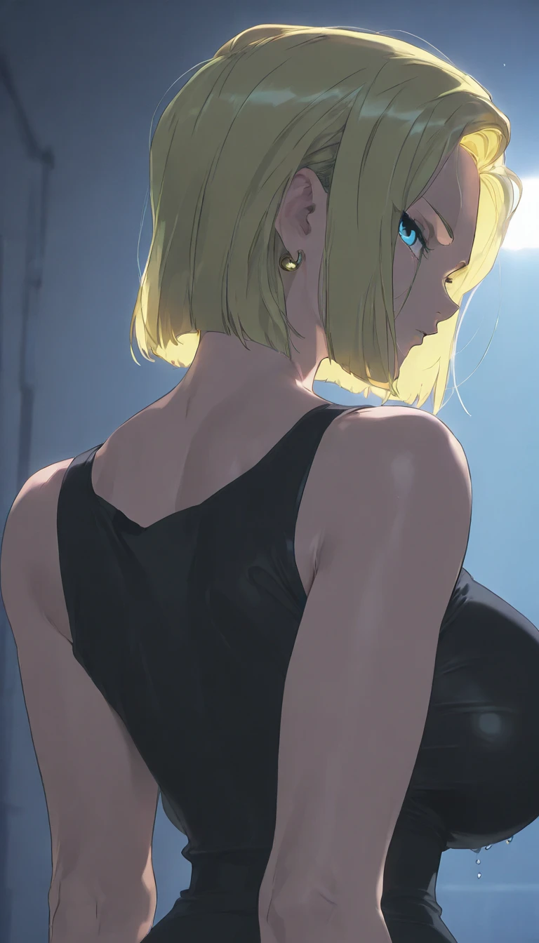 masterpiece, best quality, amazing quality, very aesthetic, absurdres, newest,scenery, anime screencap, anime coloring,,Expressiveh,
break

android 18, high close up, 上から、looking at viewers, looking back, Only his head was above the water, who is crying, huge breasts, cropped torso, studio lighting,


 break

 masterpiece , best quality, amazing quality, very aesthetic, absurdres, newest,scenery,