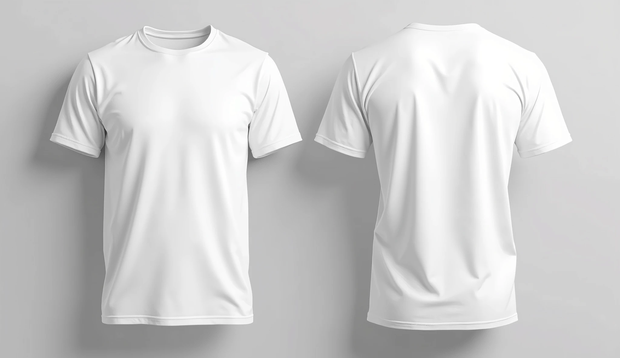 a white t - shirt template with a front and back view, white tshirt, t shirt design, plain white tshirt, white t-shirt, white t - shirt, tshirt design, t - shirt design, t-shirt design, wearing a t-shirt, shirt design, sport t-shirt, white clothing, realistic clothing, dressed in a white t-shirt