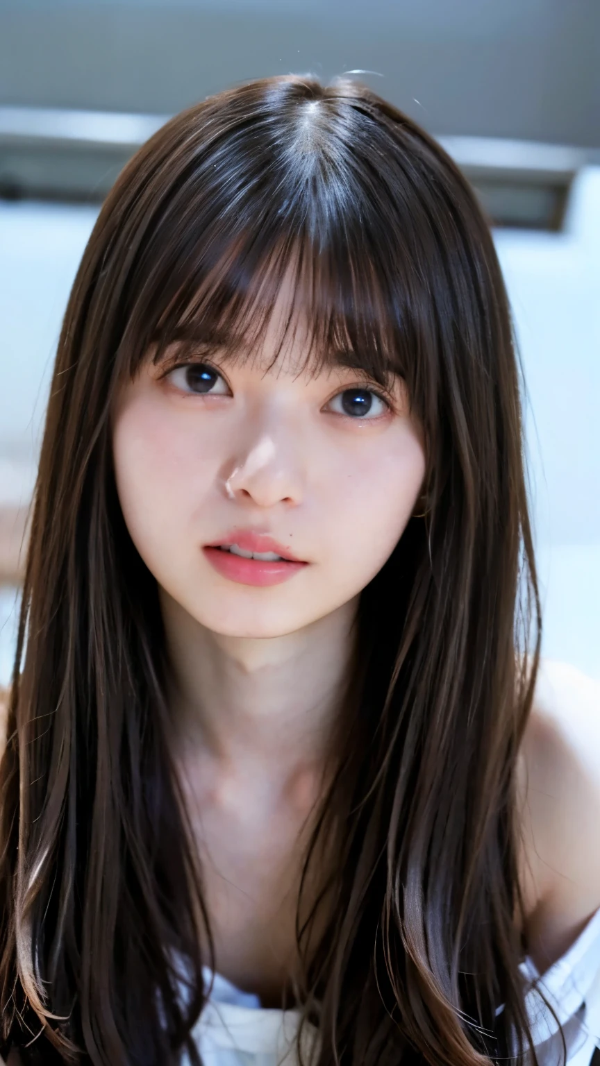 japanese girl,30 old,(bangs,long hair ),highly detailed eyes, (white skin:1.1,heavy makeup), highest quality, Super detailed,pov,Arm Support and From Below,m legs