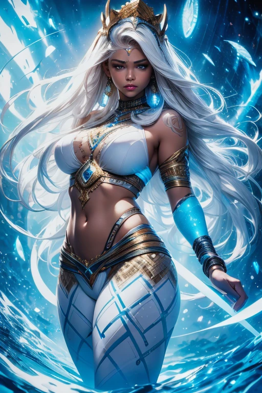Full potrait of Rugged muscular zeus greek god of lightening, anime version,full long white hair highly intricate detailed, light and shadow effects, intricate, highly detailed, digital painting, art station, concept art, smooth, sharp focus, illustration, advanced digital anime art, atmospheric lighting, detailed face, 8 k, hq, artstation, by makoto shinkai, stanley artgerm lau, wlop, rossdraws ”