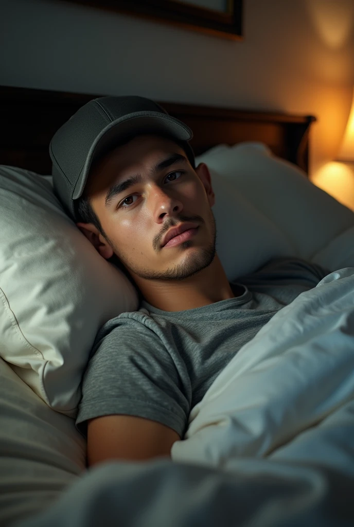 there is a man that is laying down in the dark, calm night. over shoulder shot, help me, 2 7 years old, taken in the early 2020s, 2 8 years old, profile shot, resting after a hard fight, around 1 9 years old, laying in bed, 2 3 years old, leaked photo, 2 9 years old