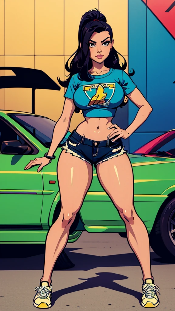 girl, (hotify:1.1),(monster:1.3), Dawn,Tropical,Chubby,Round Breasts,Lying on Stomach, ((ass)),Long Hair,Dreadlocks,(magenta Motorcycle Jacket,azure Shorts:1.3),idolmaster shiny colors,Chinese Dress ,(masterpiece,detailed,highres:1.4) <lora:crt:0.65>