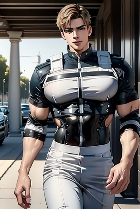(RAW photo, best quality), (realistic, photo-realistic:1.3), masterpiece, 16-year-old man, futuristic tech, minimalist, very masculine and masculine, very detailed, very detailed, CG, unity, 2k wallpaper, amazing, fine detail, extremely detailed CG unity 8k wallpaper, huge filesize, super detailed, high resolution, absurdity, soft light, pietroboselli people, fair skin, delicate fingers, extremely detailed eyes and face, beautiful delicate nose, beautiful delicate eyes, looking at the audience, (1man, young face), realistic face, realistic figure, transparent Yu high-tech helmet, purple transparent tights, lots of metal thin lines, (white transparent tights: 1.2), back to the camera, Big round ass, legs apart, exposing pectoral muscles, revealing abs, exposing thighs, large bulges in the crotch, happy, cheerful, dark spaceship interior, pitch-black space, weightlessness, blurred depth of field