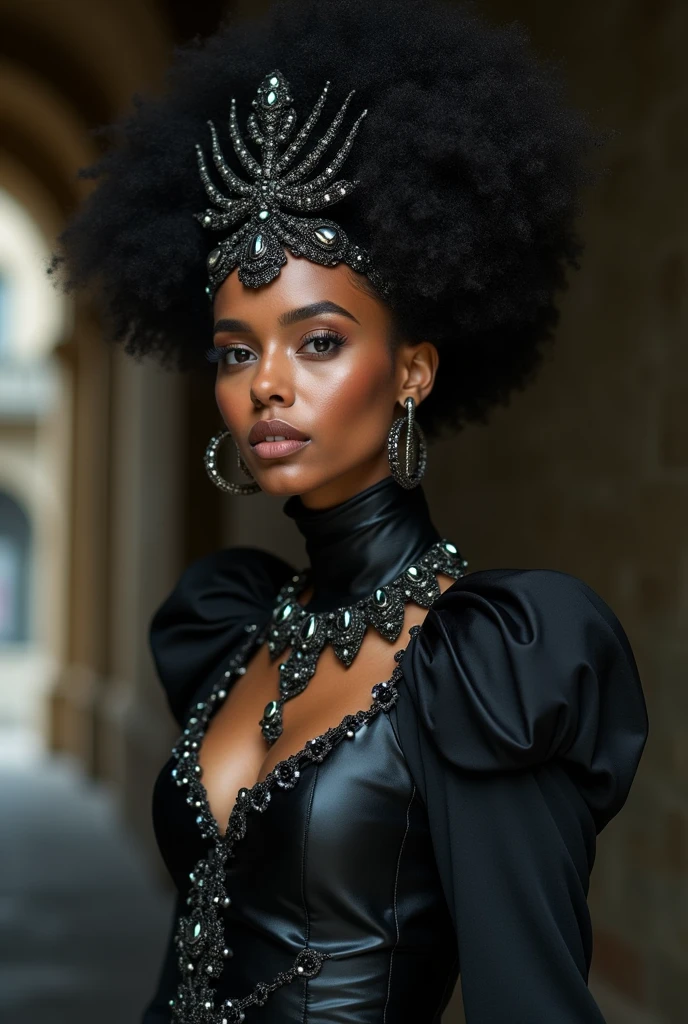 a rose personified as a black woman --auto