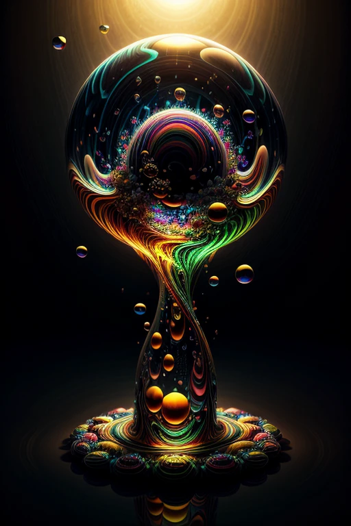 An amazing image of light emerging from colors in a psychedelic dream, shimmering glass morphing out of colors, bright neon and fluorescent colors,very bright, vibrant colors, perfectly formed and symmetrical reflective bubbles and spheres, attention to detail with these beautiful bubbles and spheres, Extreme  Hallucinations in a gorgeous piece of  psychedelic digital artwork, Stunning, pixel art, tripped out colors, 4d mandelbulb psychedelics, glass like psychedelic landscape, intricate rainbow environment, psychedelic underwater brightness and glow with neon colors, glowing colors twist inside of translucent glass spheres and bubbles with light and color reflecting off of both in bright fluorescent colors, psychedelic trip, fluorescent and neon aesthetic, psychedelic vibrant colors, bright psychedelic paint splattered backgrounds,swirling spirals and vortex, bright vibrant colors popping out from 3d glass spheres, Rotational Symmetry, Pixel Assets, Portrait photography, Surrealism, Photorealistic, Hyperdetailed, Glass Morphism, Digital Art, Sparkle, Optical Illusion, Glowing Light, Reflective Light, Overexposure, Backlighting, Depth Of Field, Spheres and bubbles show perfect Symmetry, UHD, High Details, High Quality, Super Detailed, Full Focus, Awe inspiring, Shockingly unique wallpaper art, Breathtaking, Indescribably Beautiful, Heaven sent images, Best Quality, Award Winning, Masterpiecea psychedelic digital art,ultra-detailed vibrant fluorescent neon colors,intricate rainbow glass-like environment,shimmering glass bubbles morphing out of swirling colors,glowing light and reflection,4d mandelbulb psychedelic landscape,bright overexposed backlighting with depth of field,award winning masterpiece,pixel art,portrait photography,photorealistic,hyperdetailed,glass morphism,sparkle,optical illusion,rotational symmetry,best quality,8k,ultra-fine detailsA close up of beautiful bubbles floating on top of each other, LSD, DMT imagery. octane render, psychedelic droplets 