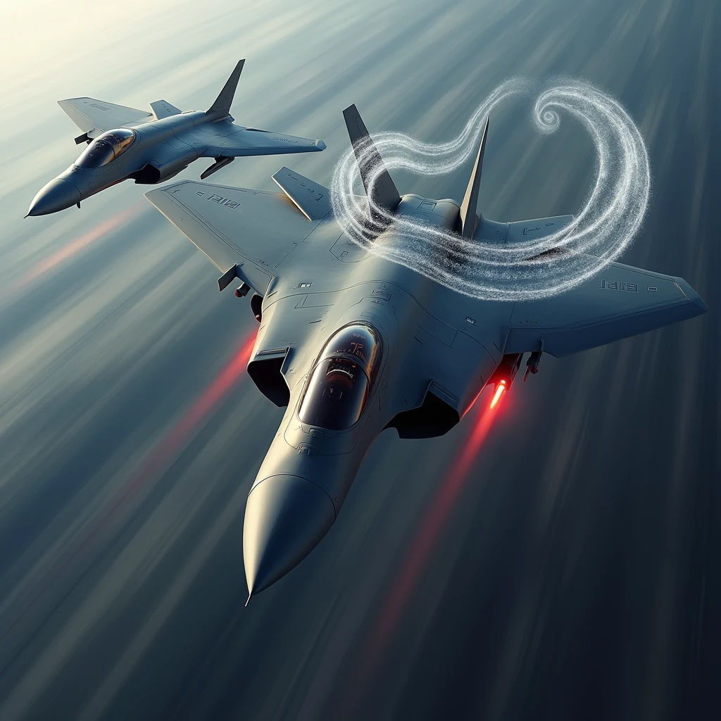 Realistic, theme is "rapid descent", latest stealth jet fighter dogfight, rapid descent into attack position, beautiful aircraft painted in grey stealth paint, fighter's machine guns spewing red fire, powerful scene, aircraft moving diagonally downwards, emphasising the sense of speed, a large transparent snake with its mouth wide open wraps around the fighter, the fighter flies as if it is passing through the tunnel made by the snake, the snake is the guardian deity of the fighter, emphasising the expression of the large snake, sophisticated design, advanced lighting technology, live-action photo 8K quality