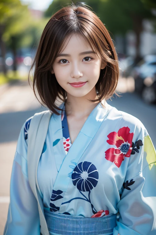 cute female japanese idol, 14-years-old, (8k, raw photo realistic:1.2), lovely idol, awesome smiling, (messy short hair blowing in the wind:1.1), thin legs 
BREAK 
festival, night, (((Floral Yukata))),
BREAK 
masterpiece, (best quality:1.2), ultra highres, (photorealistic:1.4), ((extremely perfect anatomy body parts:1.1)), realism, natural light, depth of fields, (small mouth), small face, (Detailed Background, perfect composition), highly detailed, detailed face, extremely detailed, ultra-detailed, 8K wallpaper, extremely awesome detailed, dynamic lighting, deep shadows, photorealistic, realistic face, well-groomed face