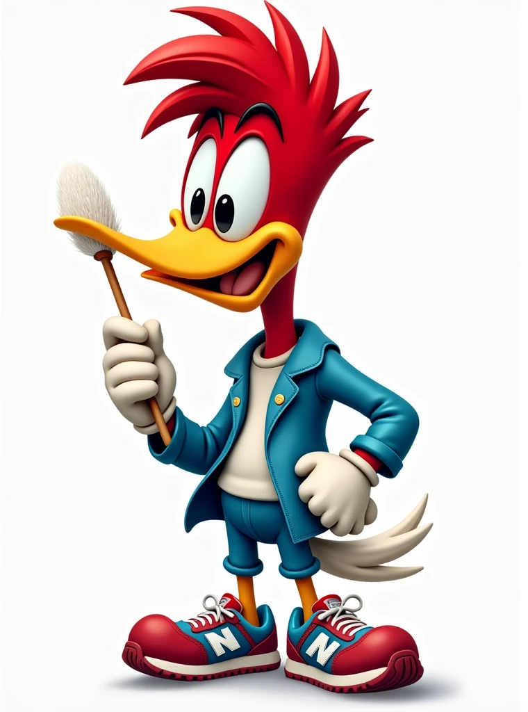 print, The Woody Woodpecker Show sitting in a large armchair with the Winnie females one on each side of the armchair in a sexy position chained by the neck with the whips in the hand of the Woody Woodpecker show