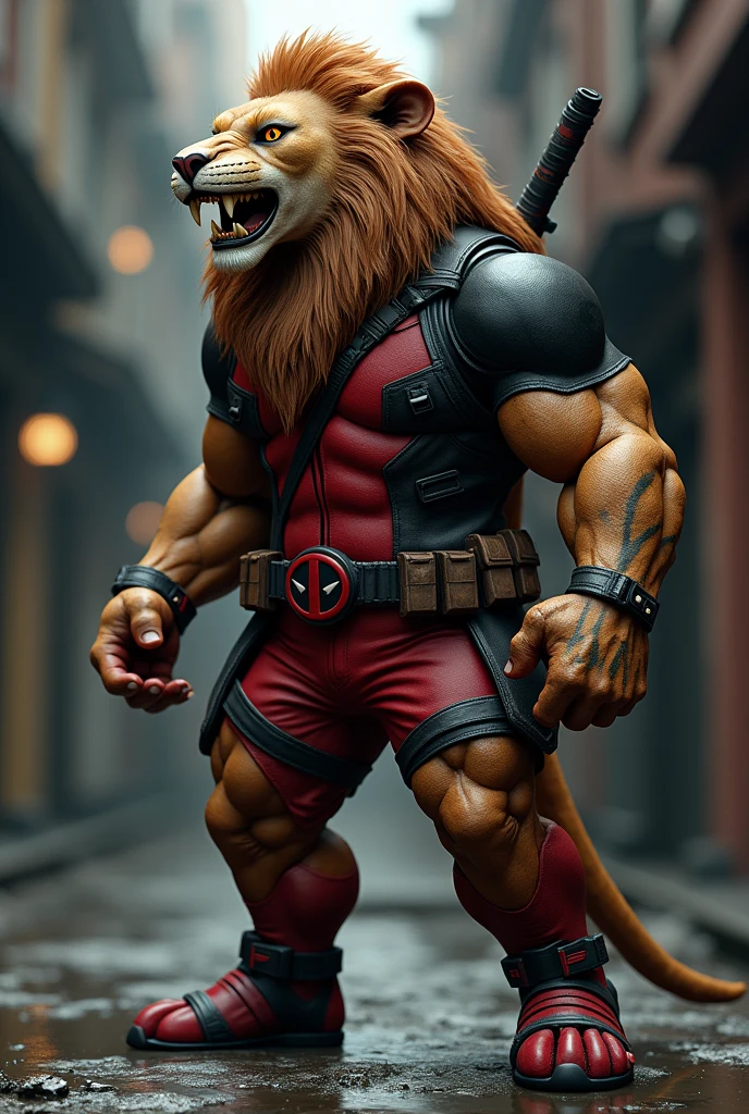 Deadpool mix lion