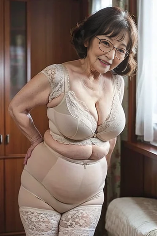  An 80-year-old Japanese elderly mature AV actress wearing a long girdle for elderly mature women、 lace long girdle 、 fashionable glasses for older women 、 Thin Framed Glasses、 chubby body、 long wave hair、Smiling seductively、Menstrual girdle for elderly mature women :1.3、Fits your body、mother、叔mother、祖mother、mother性本能、 old woman、Multiparous women、Beautiful elderly woman、Very sloppy body、Nursing bras for elderly women 
