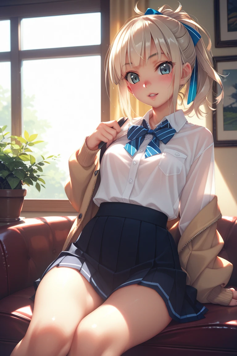 (Browsing Caution:0.99)、beautiful girl, (Roll up your skirt), Looking into the camera, Angle from below, Short skirt, Squat, A shy smile, Beautiful Skin, ((Highest quality, 16K, Tabletop: 1.3)), 1 Girl, The light shines on your face, Highly detailed face, Highly detailed lips, Beautiful Eyes、Realistic Skin、Cute design panties、shaving、Various Hair Styles、Different color uniforms、Natural clothes、Vans biting、Detailed panties