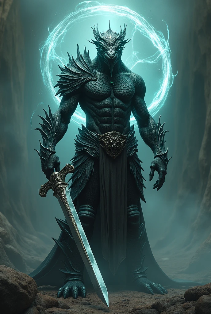 (papel de parede 8k extremamente detalhado), An average photo of a necromancer reptilian man, intrincado, alto detalhe, dramatic