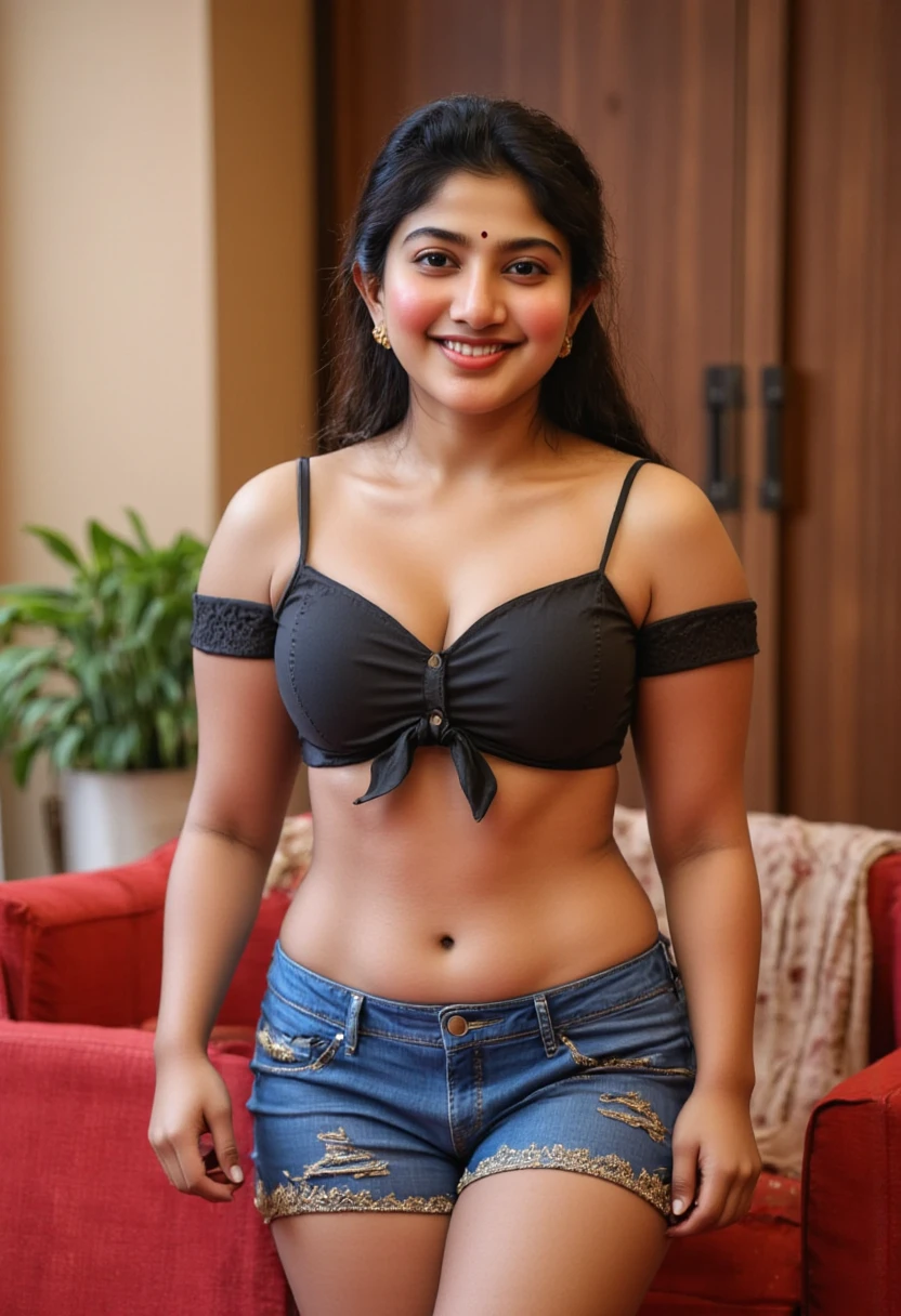 Indian girl, Desi, high Detail RAW color Photo, Full Shot, front angle, of ( wearing panties , half shirt ), in front of nigh club, looking at the camera, (in background night club), perfect face, seductive look, (detailed skin, diffused skin pores)