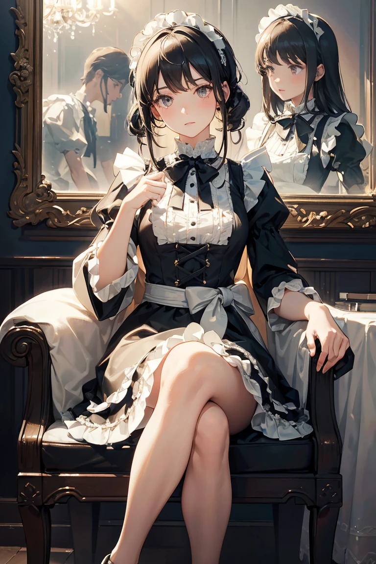 Big eyes、Black Room、Stained Glass Windows、The whole body is wet、An excited look、Dark Gothic Makeup、Dark Metal、Large margins、Patchy duplex、Eyes prone to black eyes、Long eyelashes、cute、
room made of stone girl、Gothic dress with collar、Knee-high socks、Twin tail hair、Beautiful and detailed eyes、Beautiful and detailed lips、High resolutionの顔、Long eyelashes、Cinematic composition、(Highest quality)、4K、8K、High resolution、masterpiece:1.2)、Super fine、sitting、Bold Pose、Moisturized skin、Sweaty、barefoot、Trance、Embarrassing、Masochistic、Blushing、Embarrassed、Trance expression、look back、Protruding buttocks、Distorted facial expressions、Flowing Tears、Soaking wet。