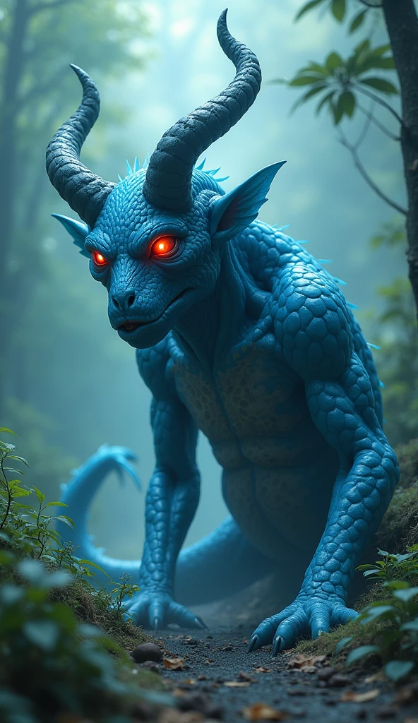 Dark Elf semi-draconic man