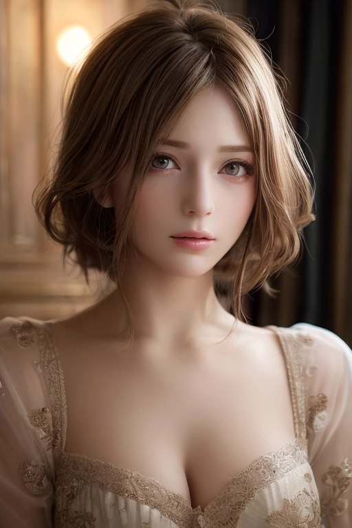 (masterpiece:1.3), (  top quality: 1.4), 
  cinematic lighting , 
( １ girls with light makeup),   beautiful face, (  realistic face), 
  beautiful hairstyle  ,
  Real Eyes ,   beautiful detailed eyes , 
(  real skin ),   Beautiful skin, 
(blouse), 
  absurd,  Charming, 
   ultra high resolution,   super real ,   very detailed, 
Golden Ratio,  

