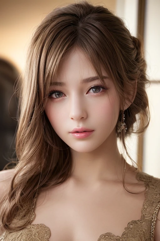 (masterpiece:1.3), (  top quality: 1.4), 
  cinematic lighting , 
( １ girls with light makeup),   beautiful face, (  realistic face), 
  beautiful hairstyle  ,
  Real Eyes ,   beautiful detailed eyes , 
(  real skin ),   Beautiful skin, 
(blouse), 
  absurd,  Charming, 
   ultra high resolution,   super real ,   very detailed, 
Golden Ratio,  

