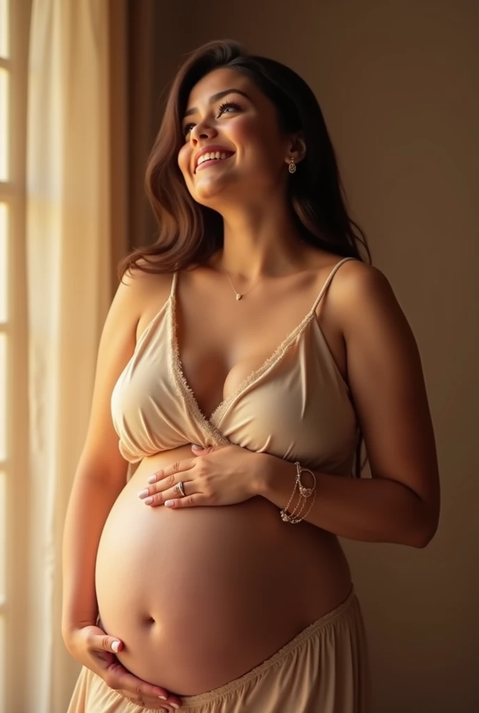 Fat girl showing off her pussy without clothes