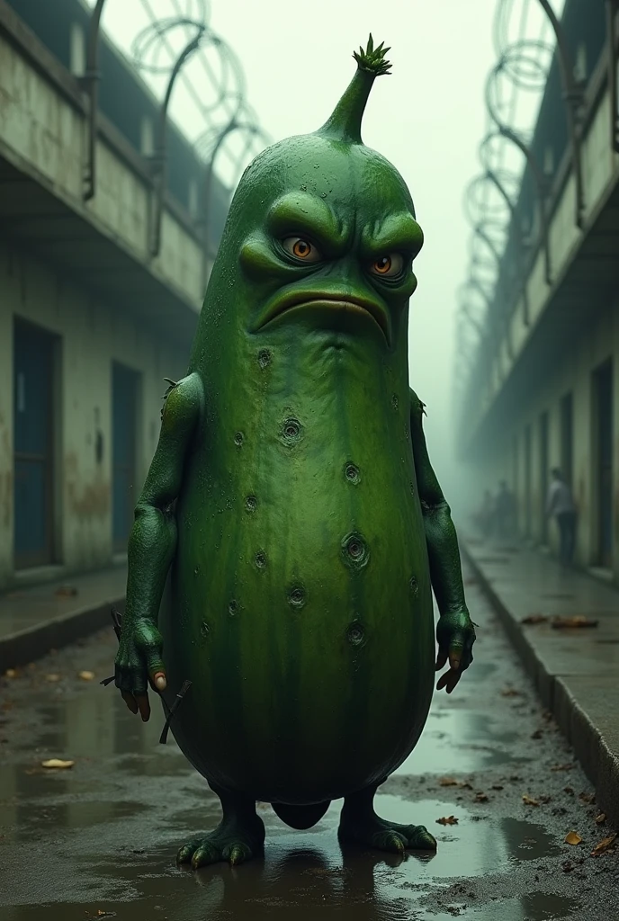 A student sitting among the students, he looks like a cucumber.