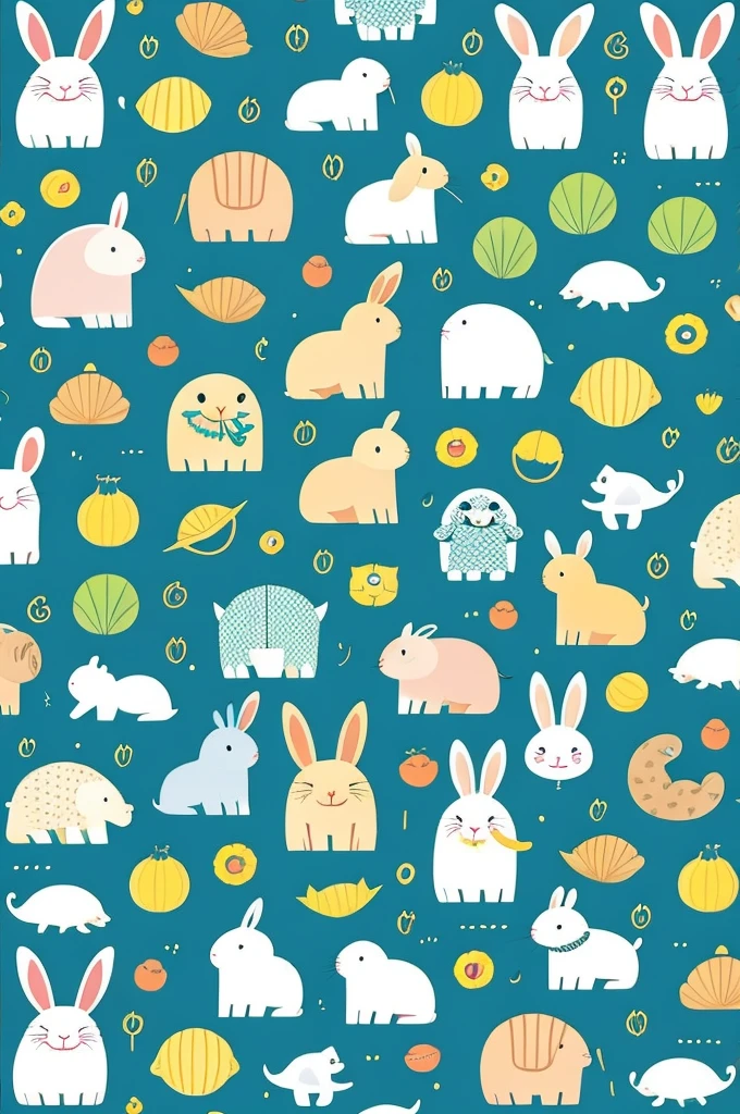 There are many different cute cartoon animals, elephant, Crocodile, Patterns of rabbits and other animals in this photo, cute, Hand-drawn illustrations,  colorful , Wang Chen, Crocodileのロキ, Art Cover, ƒ5.6,🦩🪐🐞👩🏻🦳; 🌞🌄 , code, 🪔 🎨 metaverse、 Embarrassing 