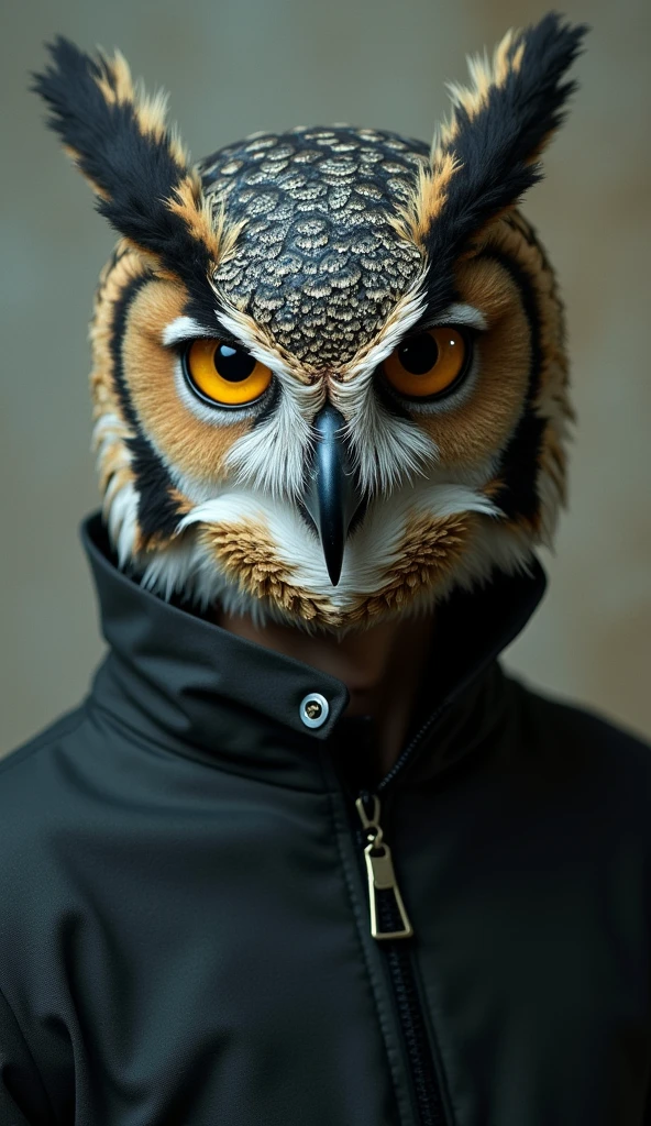 naked owl human