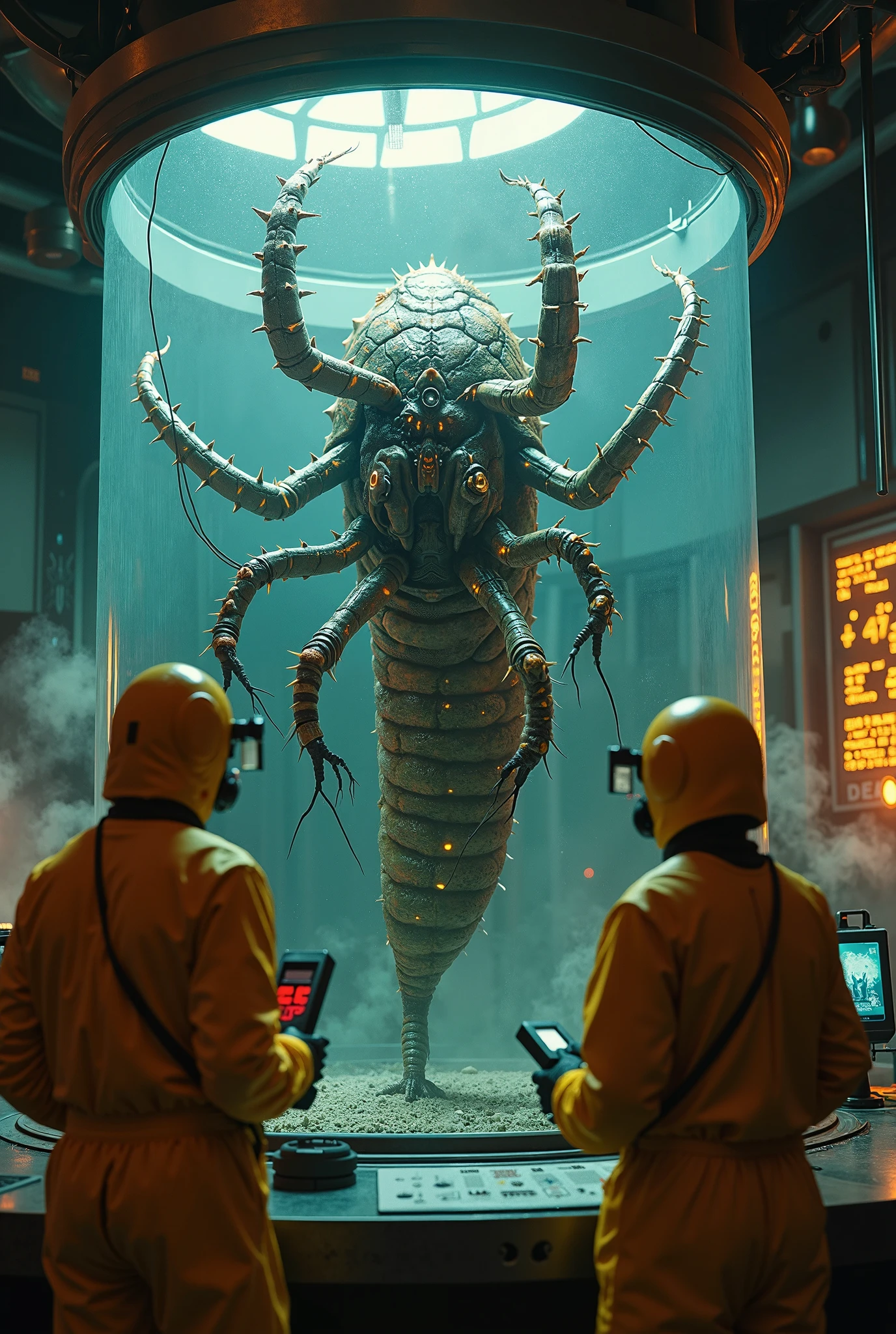 (3D rendering:3.1) in (medium full shot:3.1) of lot of characters from a movie for slave girls from beyond infinity, inspired by Peter Gric and Greg Rutkowski, futuristic apocalypse, space creatures in battles in external battlefield against  monsters, robots, daemons, aliens, mutant, explosions, fire (with Creepy, Sci-Fi, Fantasy and Horror:2.9) retro sci fi, Horror movie, very detailed body, moody, epic, ((Cinematic film)), ((Ultra Detailed)), Complex, ((Sharp Focus)), Object Texture, Studio Photo, Complex Details, ((Highly Detailed)), Photo Real Style, ((Hyper-realistic)), High Dynamic Range, ((Realistic Textures)), 8K UHD, Nikon D 850, Kodak Portra 400, Fujifilm XT, rich colors, (3D rendering:3.1)