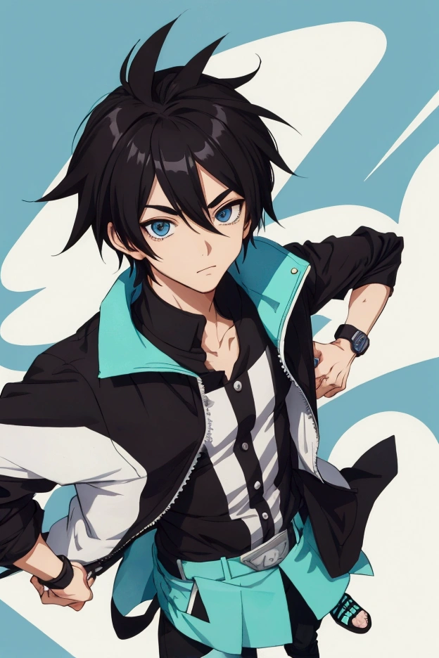 2d cartoon male character teen