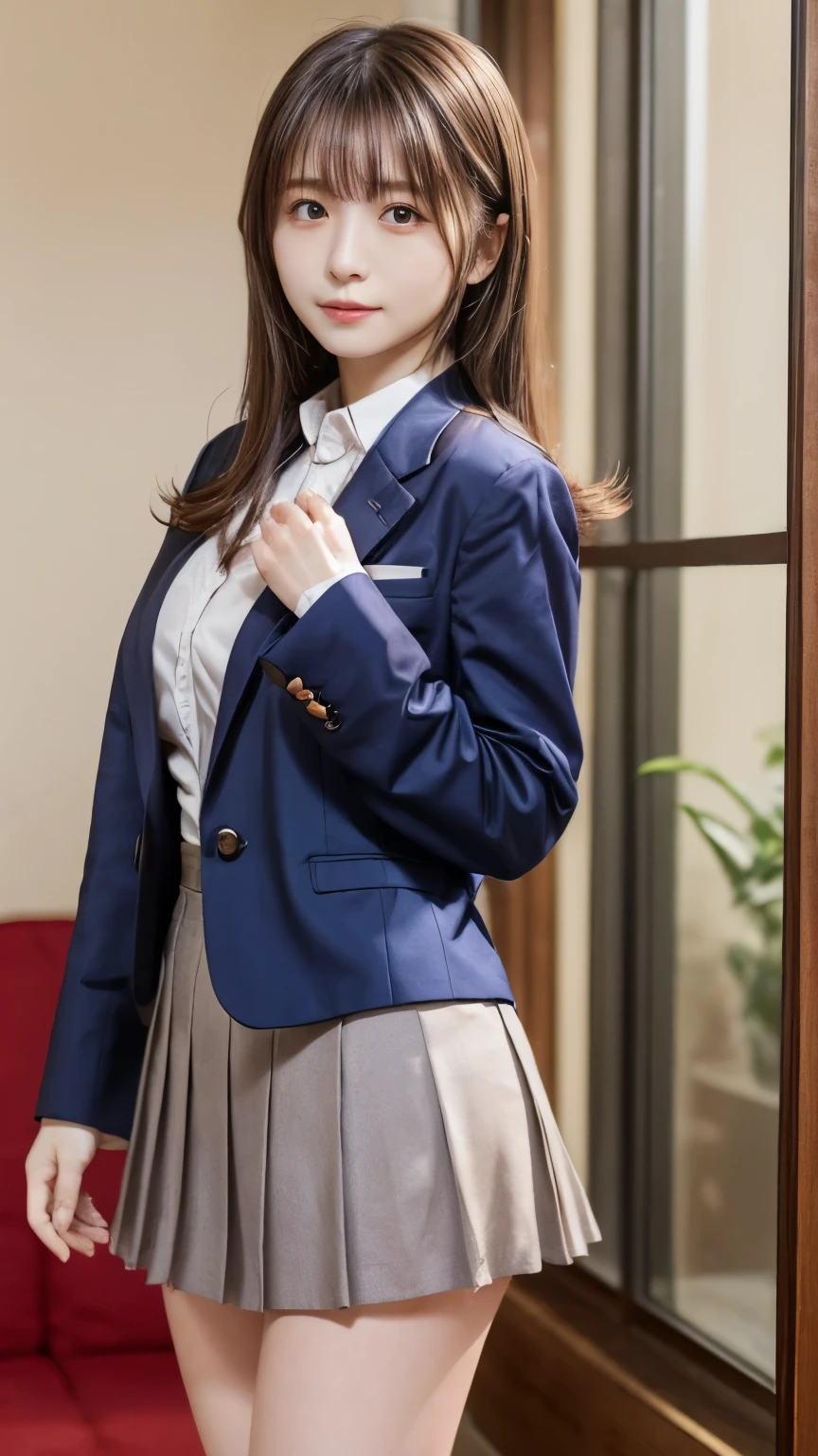 masutepiece、Best Quality、ultra-detailliert、high-level image quality、shool uniform、dynamicposes