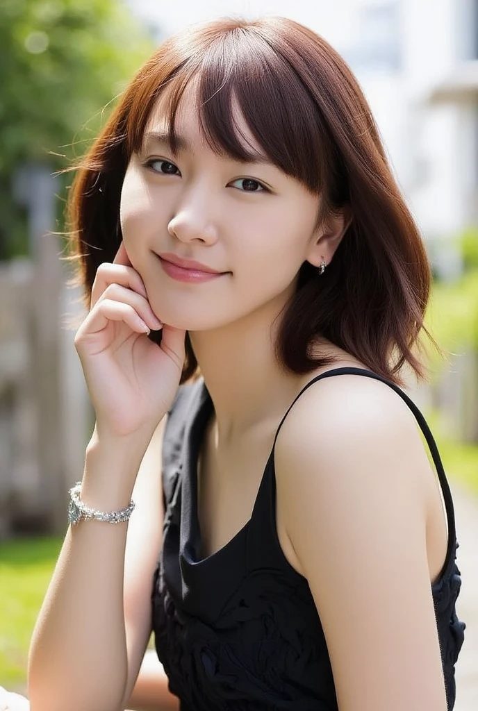 Unbelievably beautiful japanese girl, (Best Quality, 8k, master piece :1.3), (gleaming skin, Shiny hair:1.4), master piece, Best Quality, (Ultra-detailed),