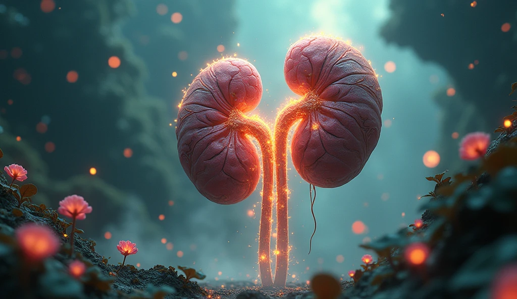 Kidney-themed visual art