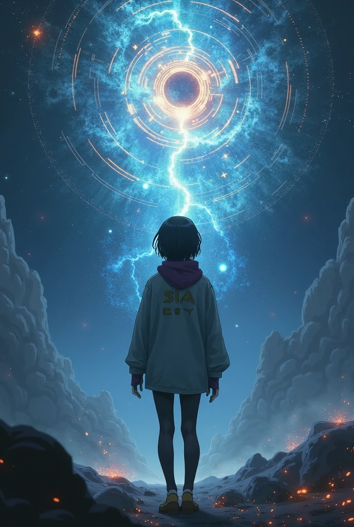 anime - style scene of a beautiful sky with a star and a planet, cosmic skies. by makoto shinkai, anime art wallpaper 4k, anime art wallpaper 4 k, anime art wallpaper 8 k, anime wallpaper 4k, anime wallpaper 4 k, 4k anime wallpaper, anime sky, amazing wallpaper, anime background, heaven planet in background, anime background art