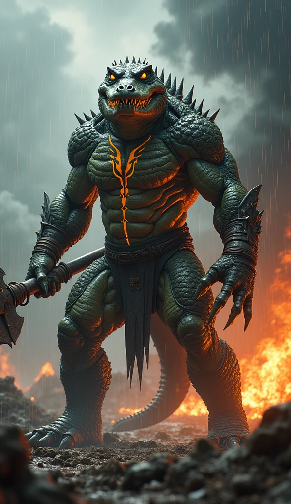 Triceratops humanoid superhero Hulk 